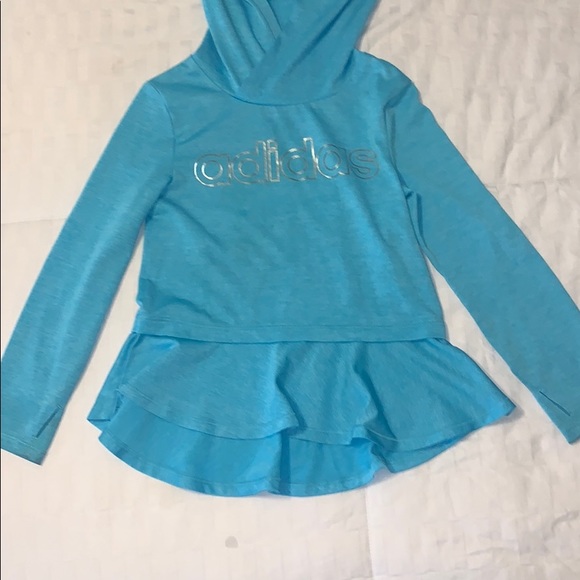 Girls Adidas Polyester Hoodie - Picture 1 of 8